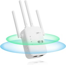 2024 WiFi Extender Signal Booster Repeater for Home Cover Up to 12805 sq.ft Dual - £74.26 GBP