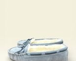 Minnetonka Women Camp Tie Moccasin Suede Slippers 4015 Charcoal Size 7M - $49.50