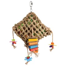 FLAMINGO Bird Toy Papyr Parrot Net Square Multicolour 45 cm - £24.30 GBP