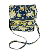 Vera Bradley Quilted Shoulder Bag Yellow Bird Pattern on Black 12 x 10 x... - €25,89 EUR