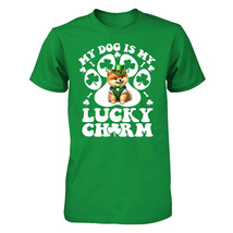 My Dog Is My Lucky Charm Pomeranian Paw Tshirt St Patrick&#39;s Shamrock Clo... - $19.75+