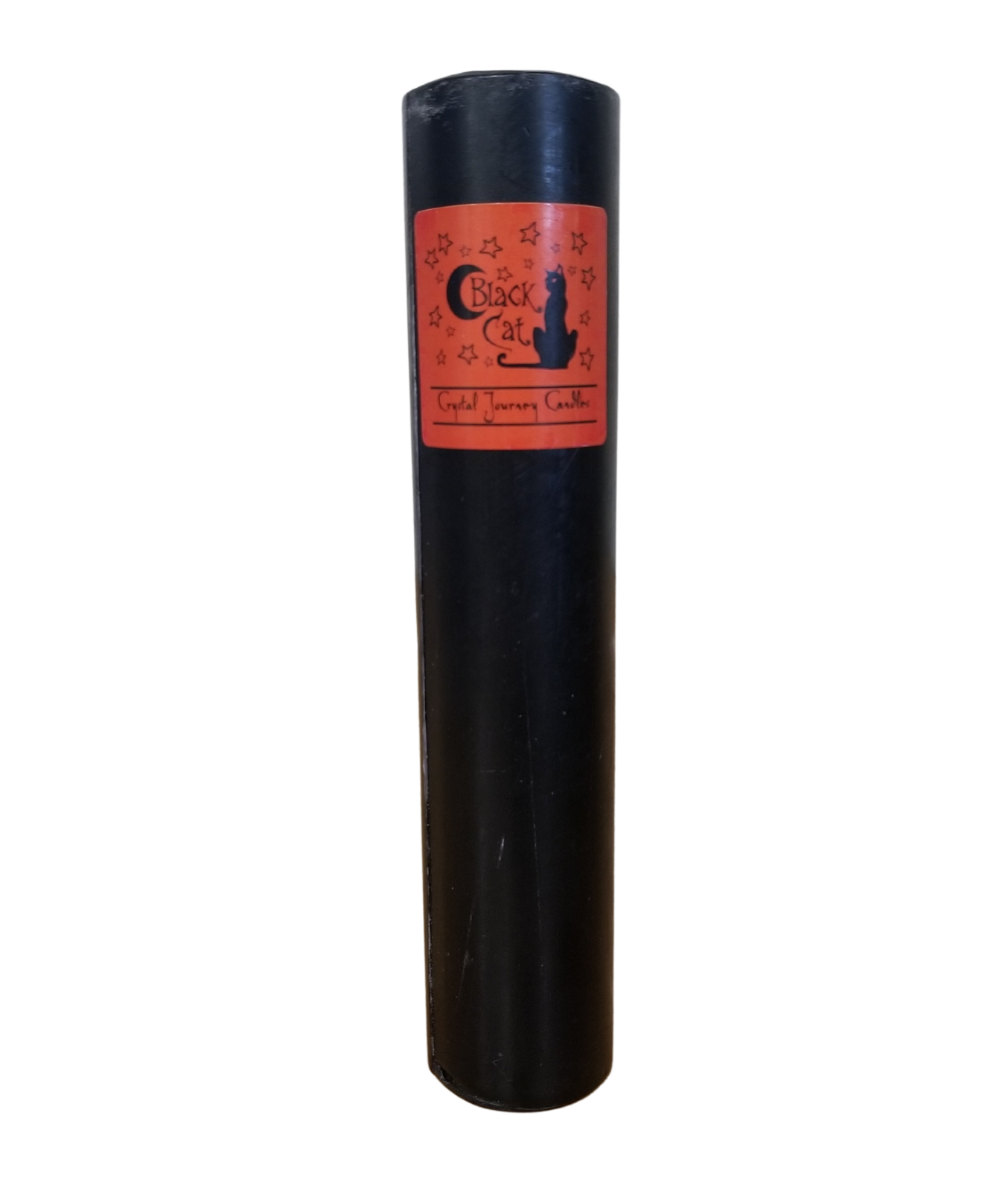 BLACK CAT - Crystal Journey Reiki Charged Herbal Magic 7" Pillar Candle - $11.05