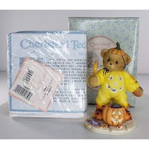 Cherished Teddies 118387 Talia You&#39;re As Sweet As Can Be Pumpkin Figurine - £24.18 GBP