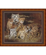 BIG CATS II - pdf cross stitch chart Original Artwork ©  Steven Michael ... - $12.00