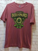 Flying Saucer Draught restaurant Raleigh NC L Beer KNURD XXI  t-shirt me... - £11.67 GBP