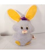 Vintage Russ Berrie Dimples Bunny Rabbit Plush purple Felt Easter 1975 s... - $621.59 MXN