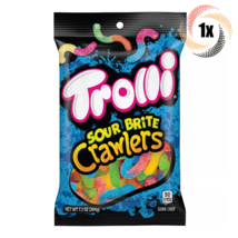 1x Bag Trolli Sour Brite Crawlers Assorted Flavor Sour Gummy Candy | 7.2oz - £7.13 GBP