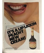 1987 Dekuyper Peach tree Cream Schnapps Vintage Print Ad Advertisement pa6 - £6.18 GBP