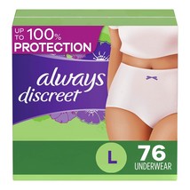 Always Discreet Adult Incontinence Underwear for Women and Postpartum L/... - £40.84 GBP