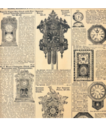 1969 Fine Cabinet Clocks 1901 Repro Advertisement Sears Furniture DWU16J - €21,44 EUR