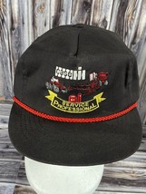 VTG Case IH Service Professional Red Rope Snapback Trucker Hat - Made in the USA - £30.21 GBP