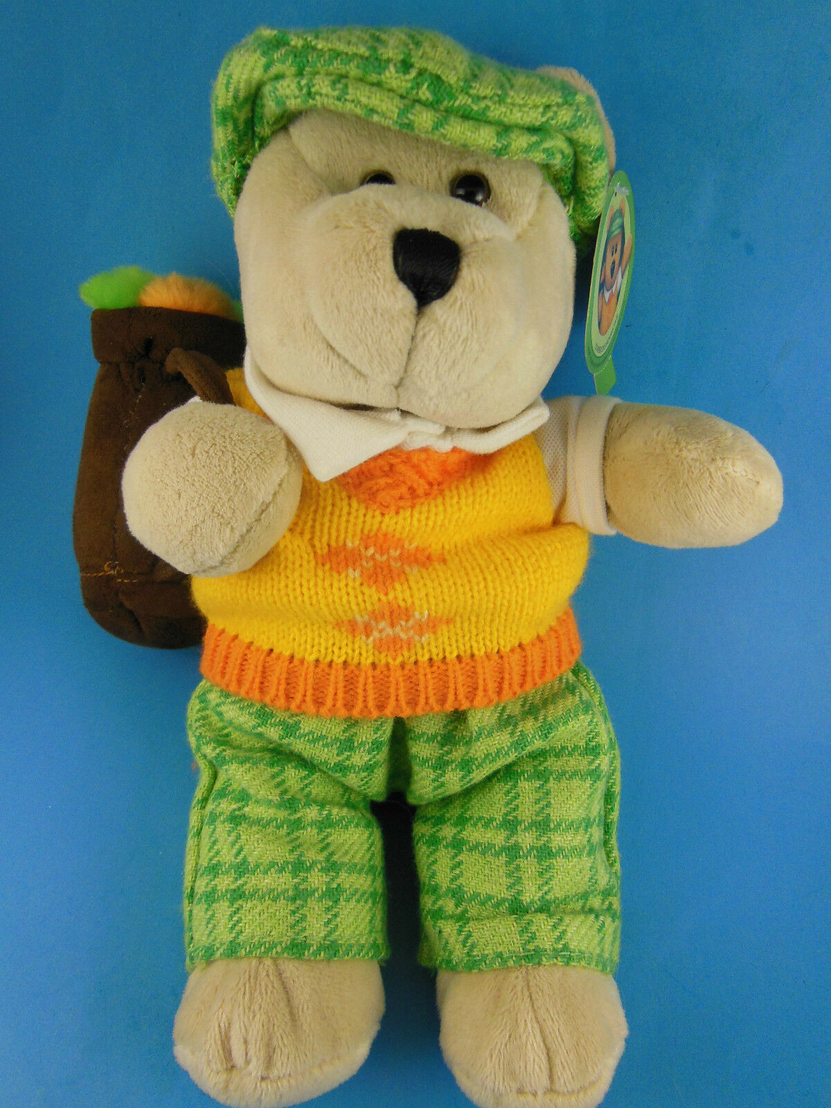 Primary image for Starbucks Bearista Bear GOLFER plush Teddy Bear 50th Edition. 2006 golf With Tag