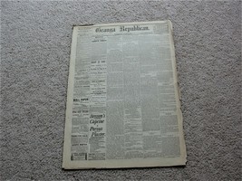 Geauga Republican, Wednesday, October 11, 1882- Chardon, Ohio Newspaper. - £14.83 GBP