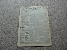 Geauga Republican, Wednesday, October 11, 1882- Chardon, Ohio Newspaper. - £14.83 GBP