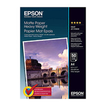 Epson Matte Heavy Weight Paper 50pc - A4 - $1,190.35 MXN