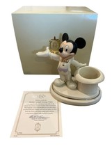 Lenox Disney Mickey’s Grand Evening Votive Candle Holder Figurine COA - £37.95 GBP