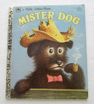 MISTER DOG Vintage Children&#39;s Little Golden Book ~ Margaret Wise Brown - $9.79