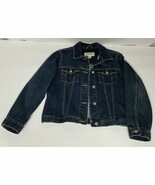 Eddie Bauer Women&#39;s Medium Denim Jean Jacket Dark Wash Y2K EUC - $439.11 MXN