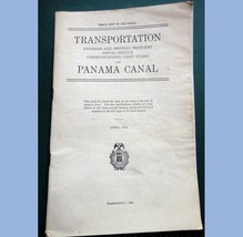 1944 Vintage Panama Canal Transportation Price List~Shipping,Postal,Coast Guard - £19.34 GBP