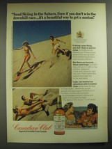 1974 Canadian Club Whisky Ad - Sand skiing in the Sahara. - £14.78 GBP