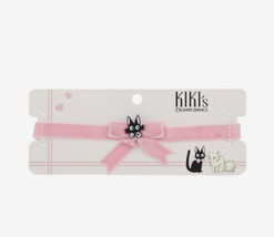 Studio Ghibli Kiki&#39;s Delivery Service Jiji Charm Pink Bow Choker - £17.51 GBP