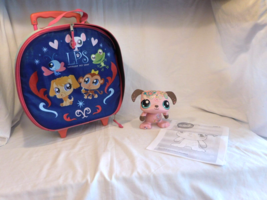LPS Littlest Pet Shop Round Rollin Luggage Suitcase Very Rare + LPSO Dog - £124.84 GBP