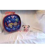 LPS Littlest Pet Shop Round Rollin Luggage Suitcase Very Rare + LPSO Dog - £124.70 GBP