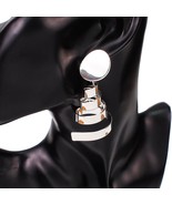 MANILAI Spiral Alloy Drop Dangle Earrings For Women Fashion Metal Statem... - £7.45 GBP