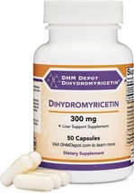 Dihydromyricetin (DHM) 50 Capsules, 300mg, Liver Support Supplement (Third Party - £23.06 GBP