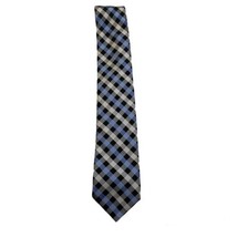 Tommy Hilfiger  Blue Plaid and Polka Dots  100% Silk Wide Neck Tie - £8.52 GBP