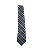 Tommy Hilfiger  Blue Plaid and Polka Dots  100% Silk Wide Neck Tie - $14.65 CAD