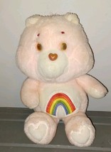 Vintage Care Bear Cheer Bear Rainbow 1983 Kenner Plush 13&quot; - $186.81 MXN