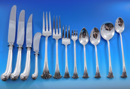 Onslow by Tuttle Sterling Silver Flatware Service 12 Set 155 pcs Dinner Old - £14,640.20 GBP