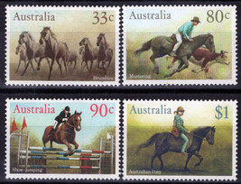 ZAYIX Australia 984-987 MNH Horses Brumbies Animals 090722S33 - £4.04 GBP
