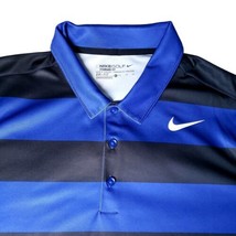 Nike Golf Men&#39;s Standard Fit Dri-Fit Men&#39;s Size XL Blue Short Sleeve Pol... - £12.00 GBP