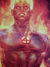 Clean Raw Marvel 2018 Fantastic Four #1 Artgerm Variant Cover Human Torch Clean - £5.31 GBP