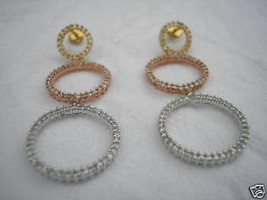 3.13 ct Diamond Chandelier 14kt gold Earrings $7535 app - £1,094.31 GBP