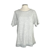 Everlane Shirt Womens Large Gray Short Sleeve Terry Cotton Sweatshirt Casual - £16.53 GBP