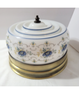 Vintage Quoizel 9&quot; Abigail Adams Milk Glass Ceiling Fixture Light Blue P... - $2,312.37 MXN