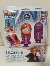 Cra-Z-Art Softee Dough Disney Frozen II Anna Mold N&#39; Play 3D Figure Maker New - £3.89 GBP