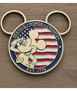 Mickey Mouse Military Saluting U.S Fag Challenge Coin - $24.74