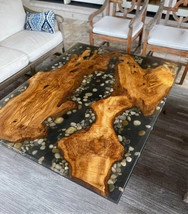 Stunning Epoxy Rock Crystal Dining Table Unique Epoxy Hallway Furniture Home Dec - £203.69 GBP+