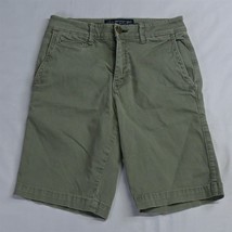 American Eagle 26 x 9&quot; Green Active Flex Slim Chino Shorts - £11.79 GBP