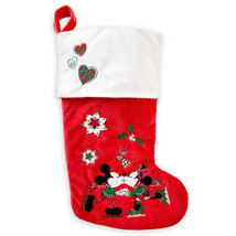Disney Minnie and Mickey Mouse Christmas Stocking Theme Parks - £47.92 GBP