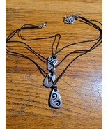 3375 Brighton silver plated brazilian triple heart pendant necklace - $34.19 CAD