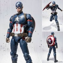 SHF Marvel Avengers Captain America PVC Action Figure Model Toys 16cm - £15.83 GBP+