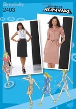 Simplicity Sewing Pattern 2403 Dress Bodice Collar Misses Size 4-12 - £7.16 GBP