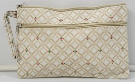 N) Women&#39;s Vinyl Clutch Zippered Travel Lunch Carry Bag 11&quot; x 7&quot; - $9.89
