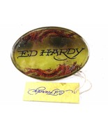 Light Brown Red Belt Buckle By ED HARDY 33116a w/ Tag - £19.77 GBP