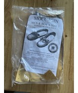 Moccasin Craft Kit Men &amp; Boys ELKS Fawn Brown Leather Kit - £11.98 GBP